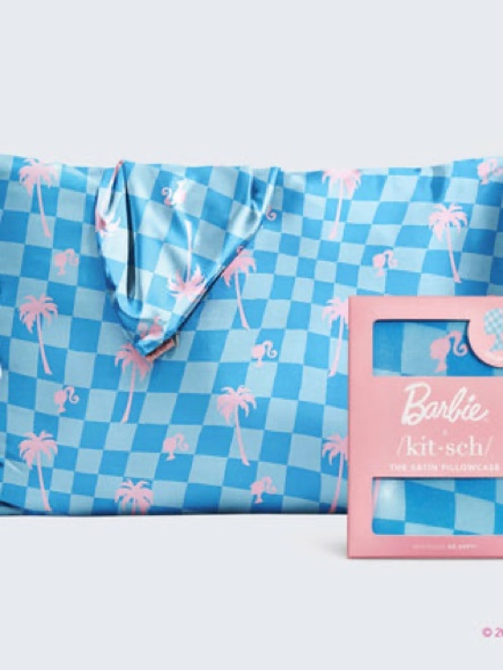 Barbie x Kitsch Satin Pillowcase Standard NIB